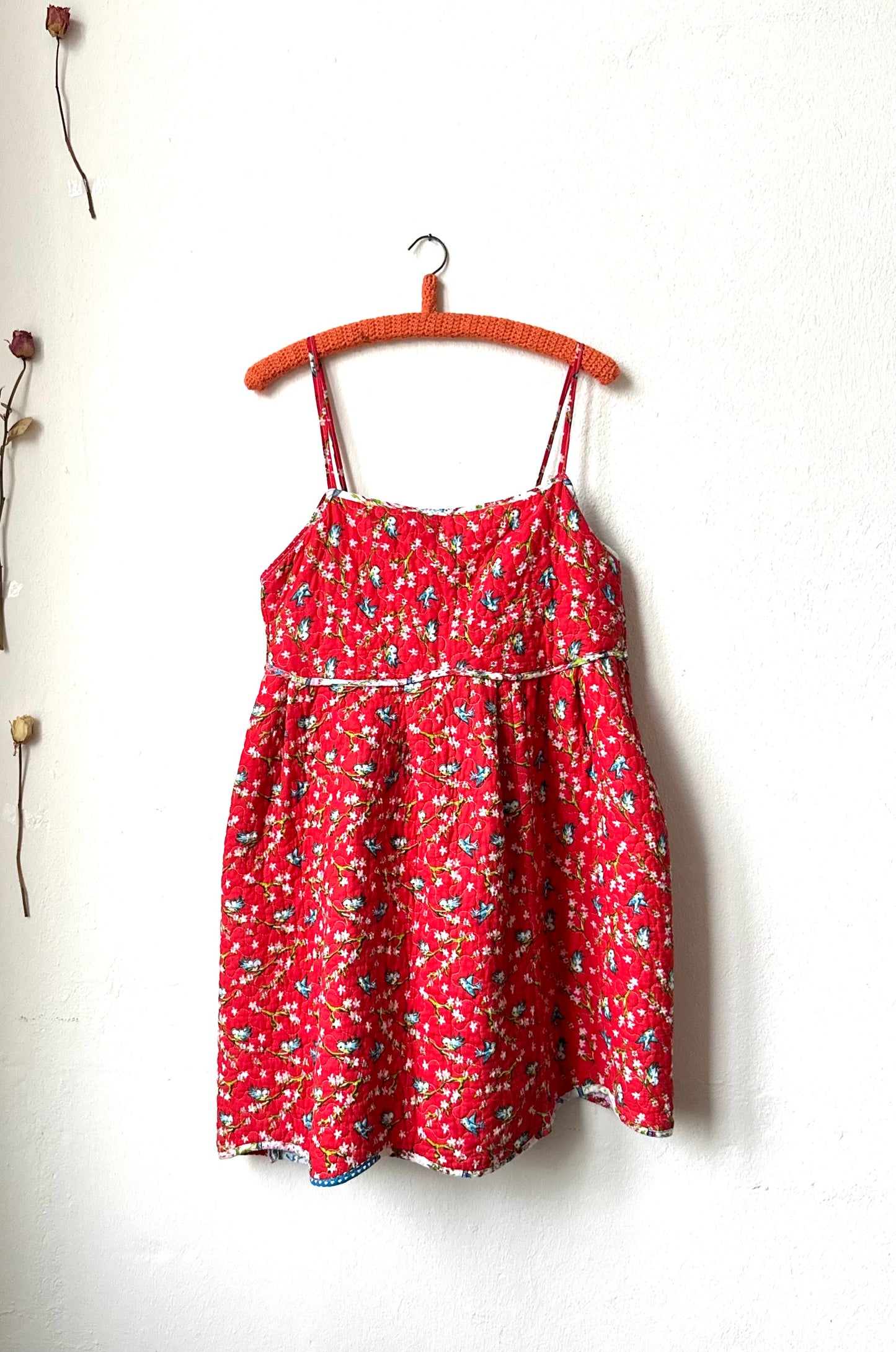 Ellen Dress - Red Quilt