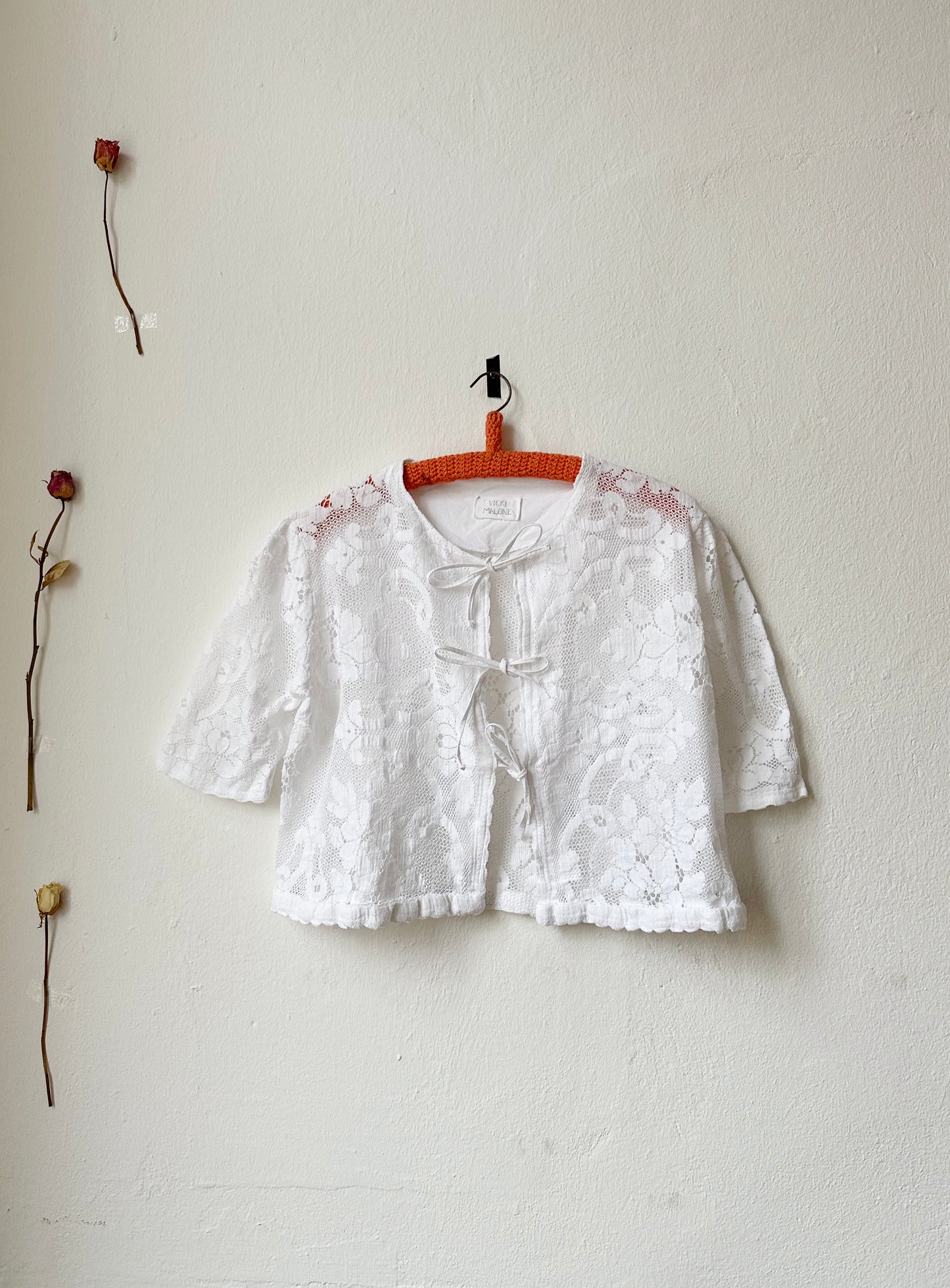 Beth Blouse - White Lace