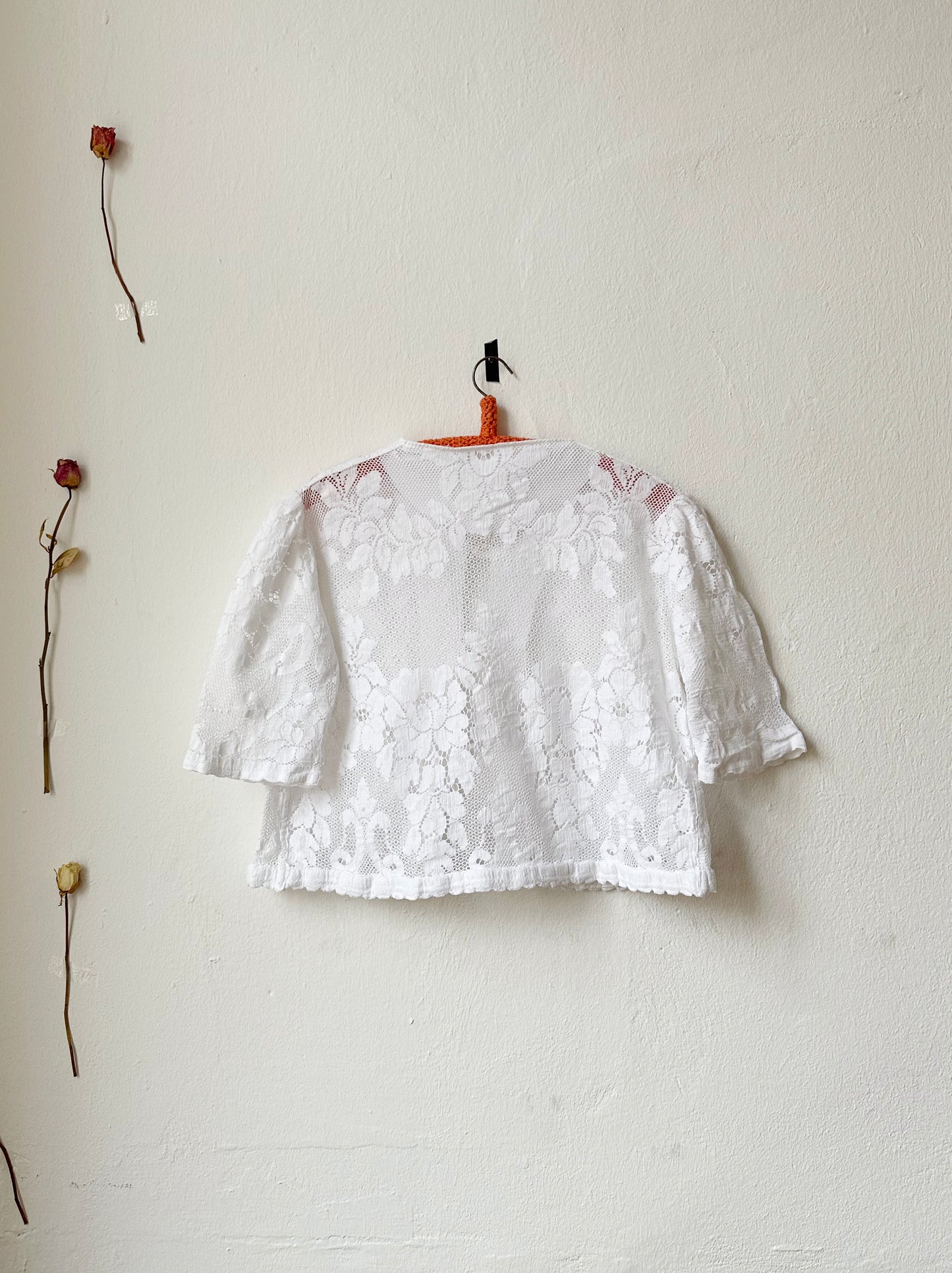 Beth Blouse - White Lace