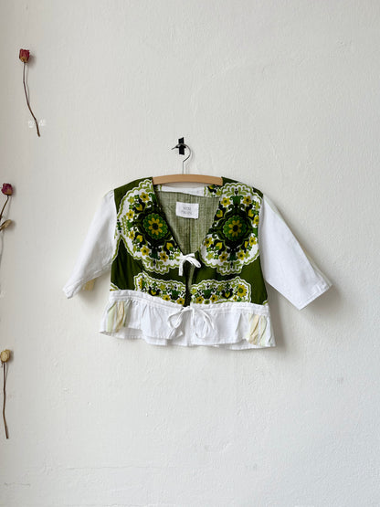 Beth Blouse - 70s Green