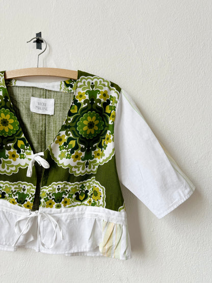 Beth Blouse - 70s Green