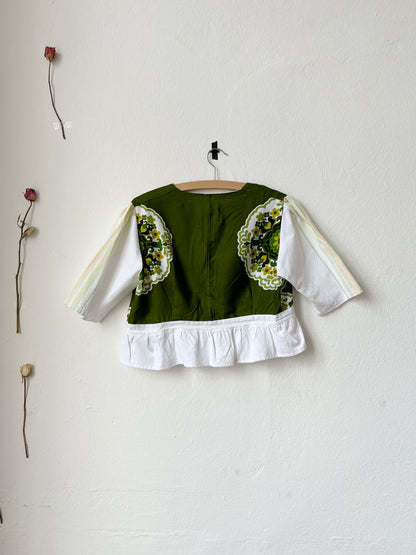 Beth Blouse - 70s Green